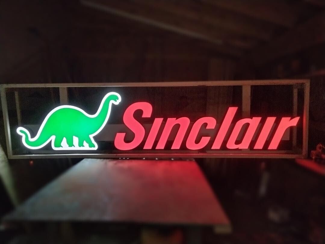 Sinclair Channel Letters Sign / Sinclair Dino Signs / Petro Petroliana Gas Oil