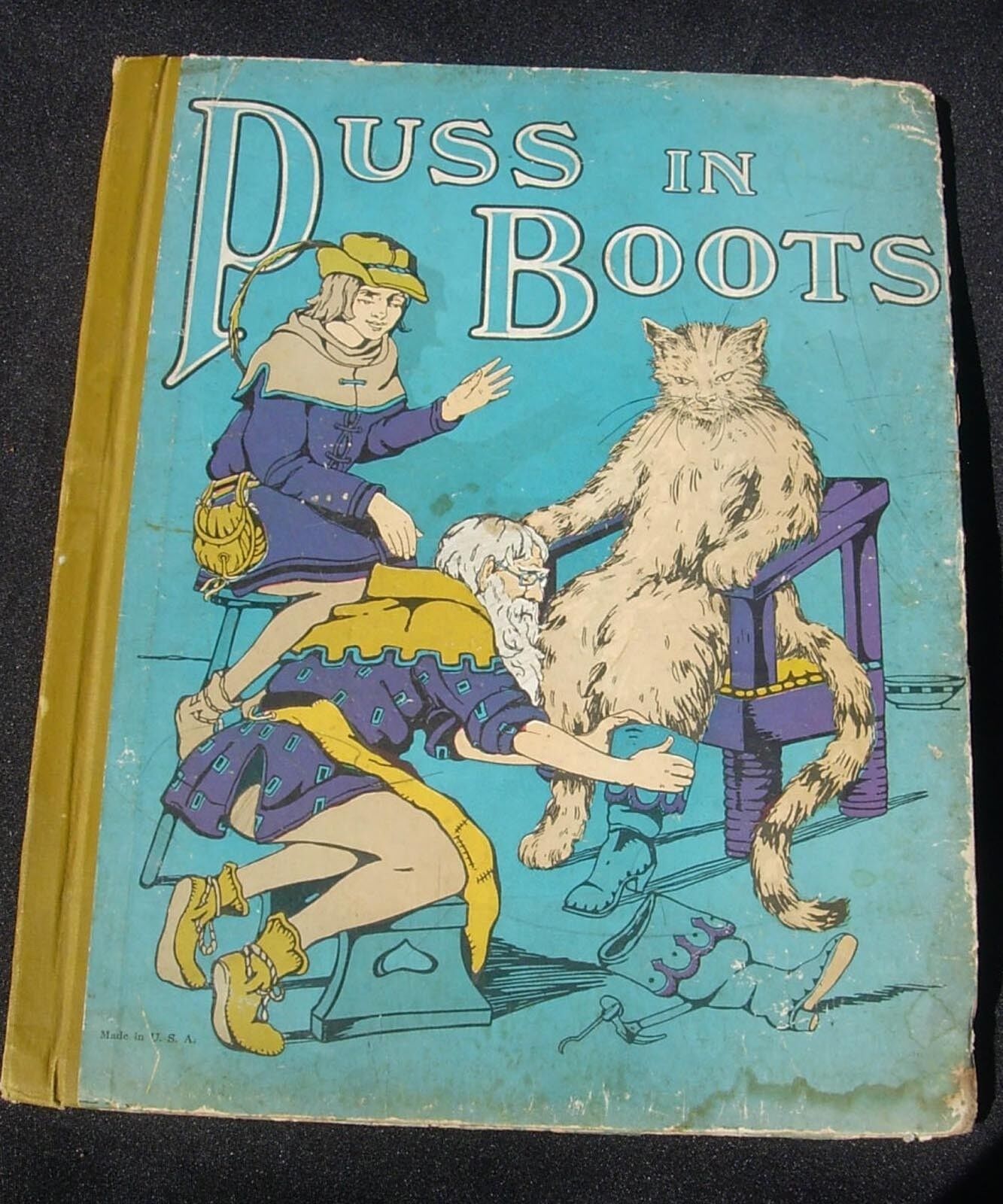 Puss In Boots Book McLoughlin Bros. Large Hardback