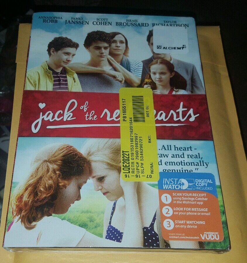 Jack of The Red Hearts (DVD, 2016)  BRAND NEW 