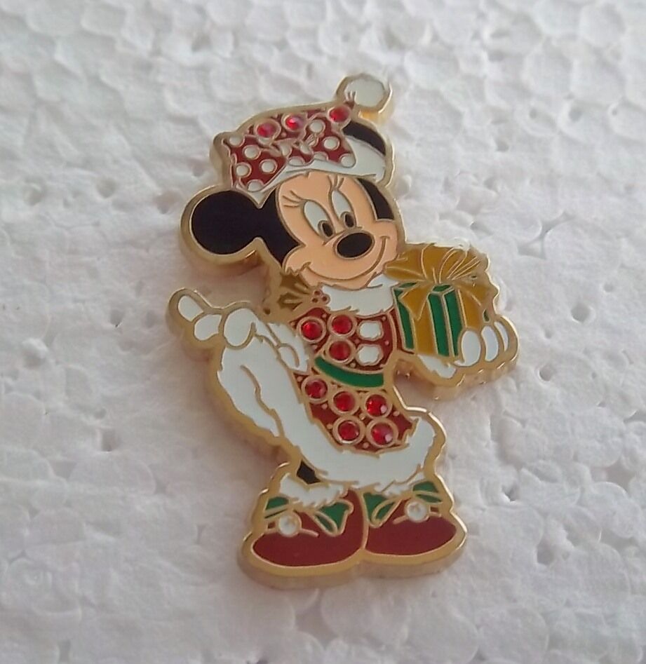 *~*DISNEY SANTA MINNIE MOUSE WITH PRESENT PIN*~*