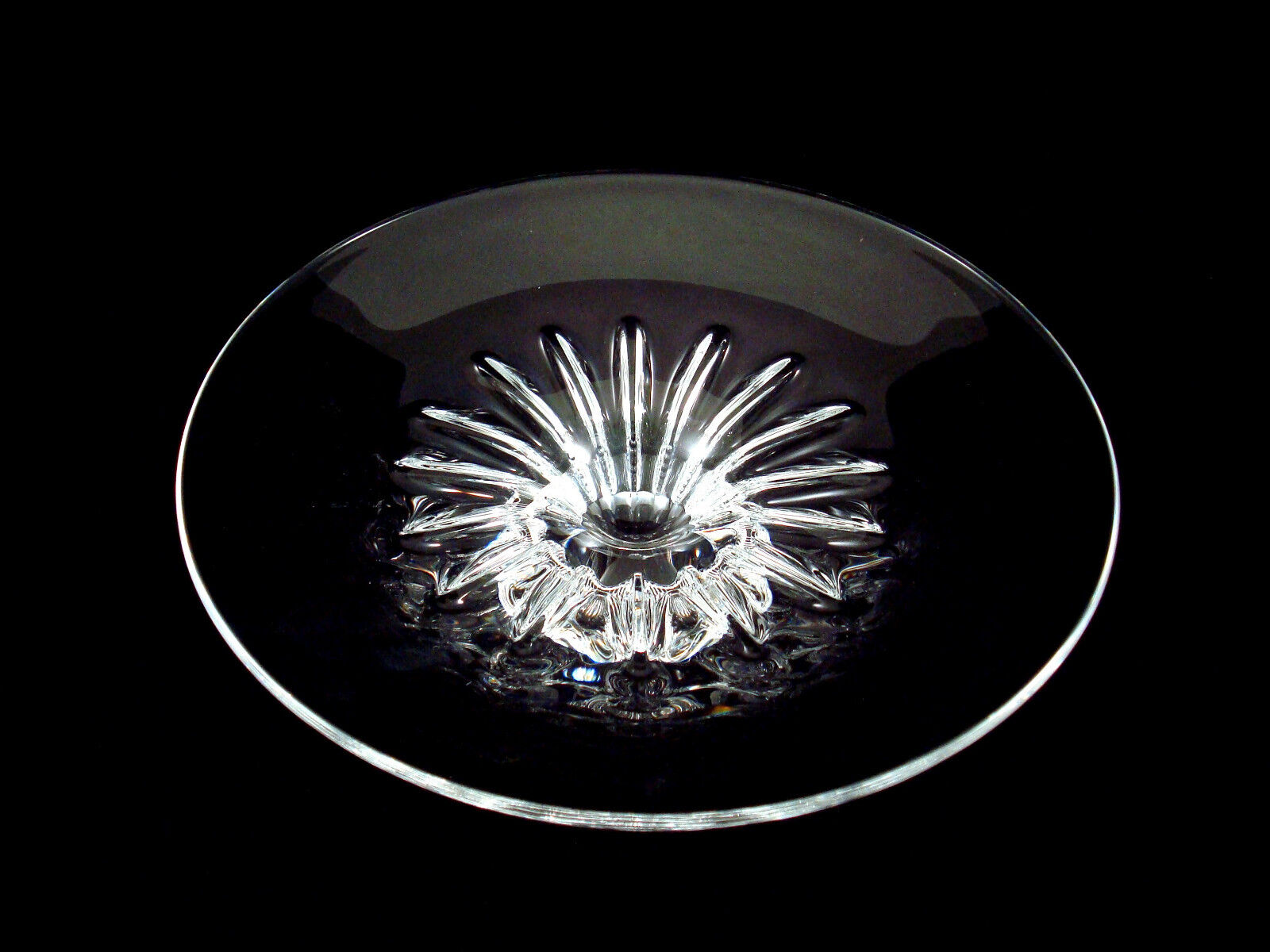 Steuben Crystal Art Glass Sunflower Bowl Designed By Eric Hilton