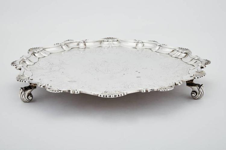 George III Sterling Silver Salver Lot 380