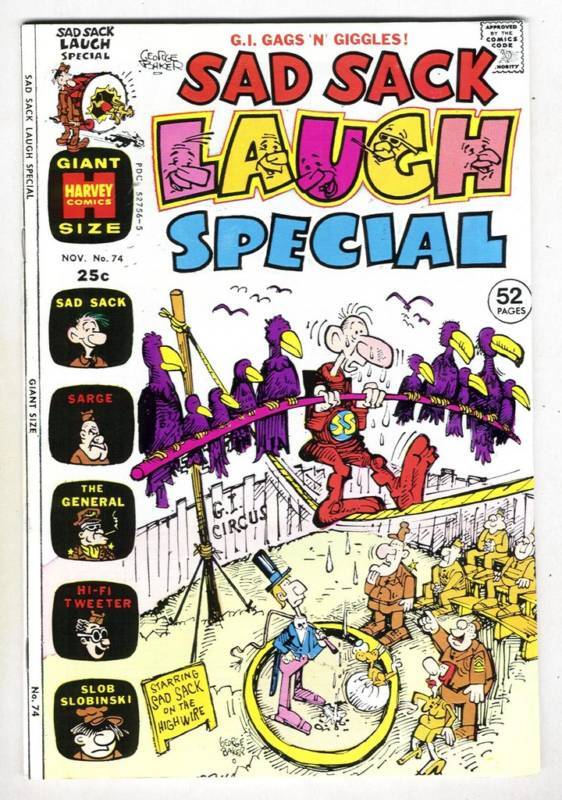 HARVEY Comics SAD SACK LAUGH SPECIAL #74 from Nov. 1973 in Fine+ condition