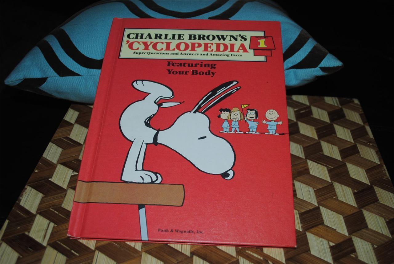 Charlie Brown\'s Cyclopedia Vol 1 Book Your Body Snoopy HC 1st Print 1980 Vintage