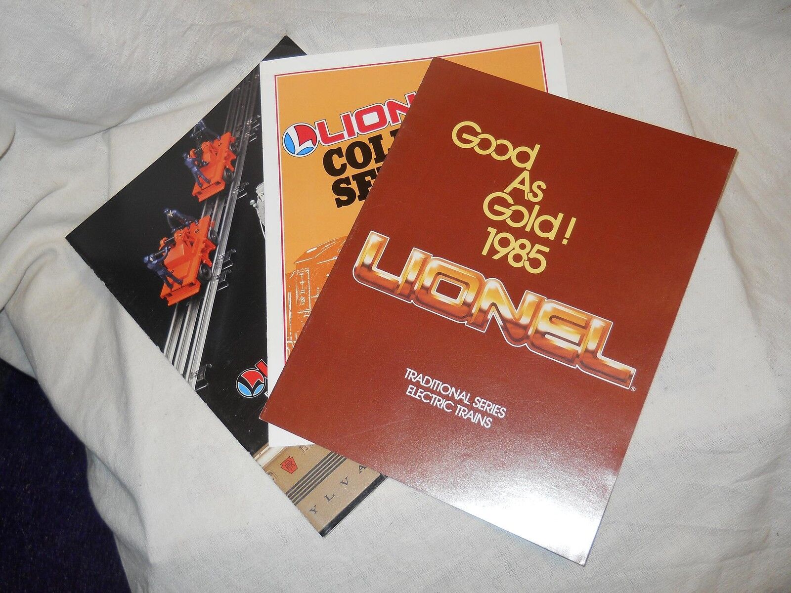  3 Lionel Catalogs:  1985 Traditional Series, 1986 Collector Series & 1987 Elect