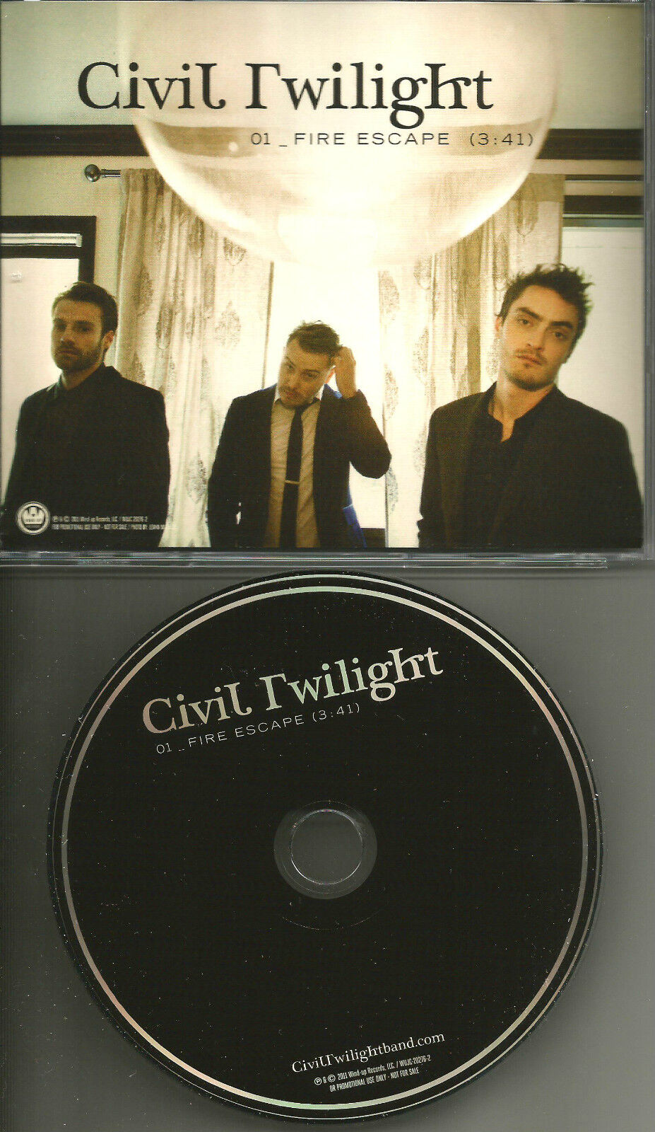 CIVIL TWILIGHT Fire Escape Ultra Rare 2011 USA PROMO Radio DJ CD Single MINT