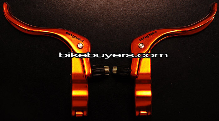 RADIUS ALUMINUM ALLOY F&R brake levers fixie fixed gear BMX road bike ORANGE