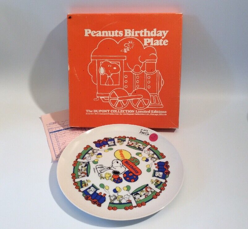 Peanuts Birthday Plate - The Dupont Collection - Determined Productions