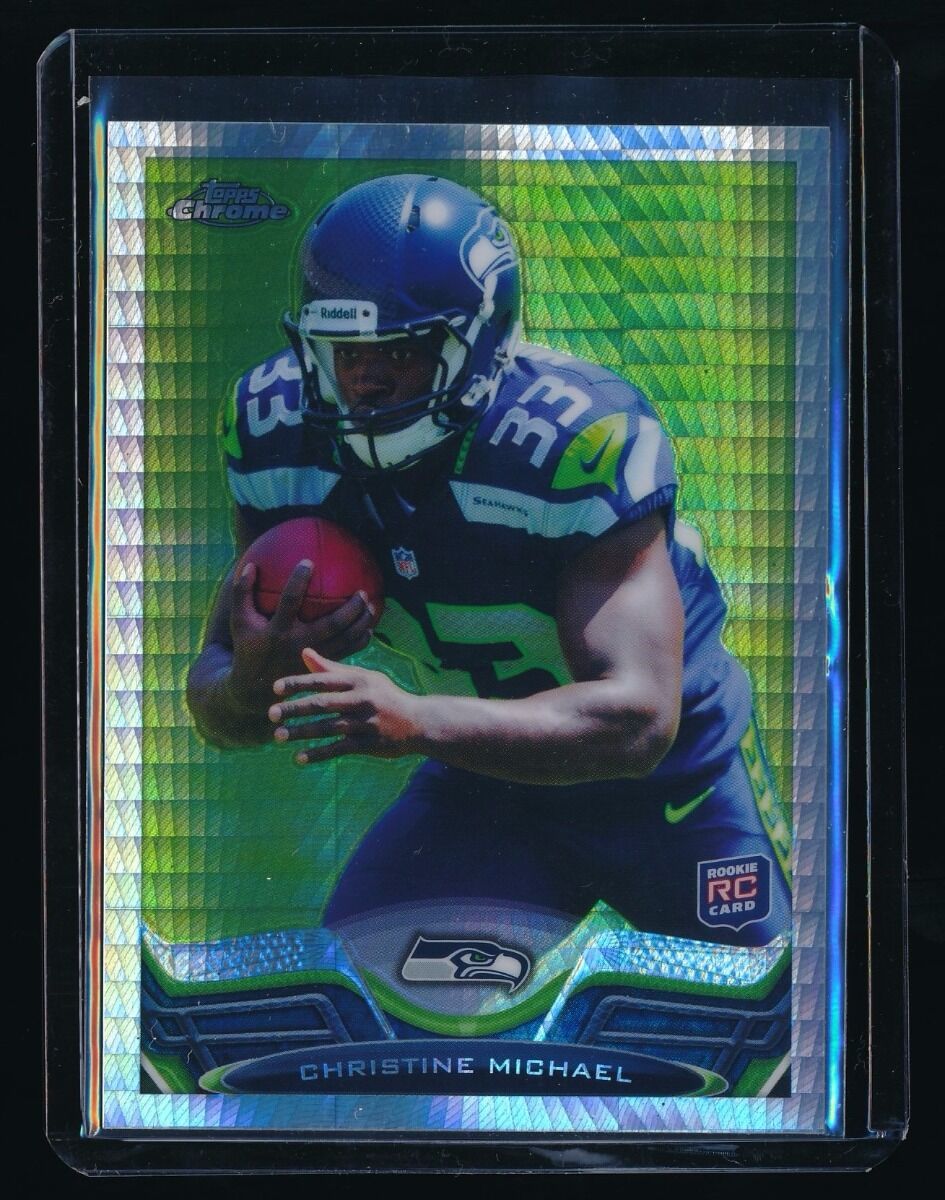 CHRISTINE MICHAEL 2013 TOPPS CHROME PRISM RC REFRACTOR 23/260 *SEATTLE SEAHAWKS*