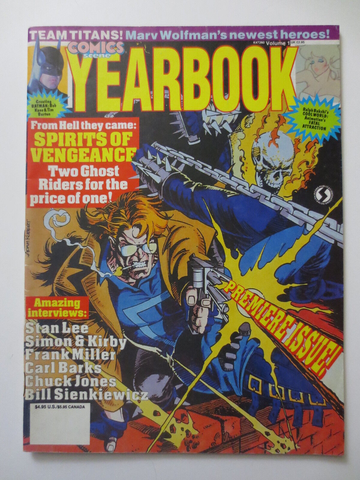 Comics Scene Yearbook # 1 Premiere Issue 1992 Stan Lee Kirby Frank Miller (M324)