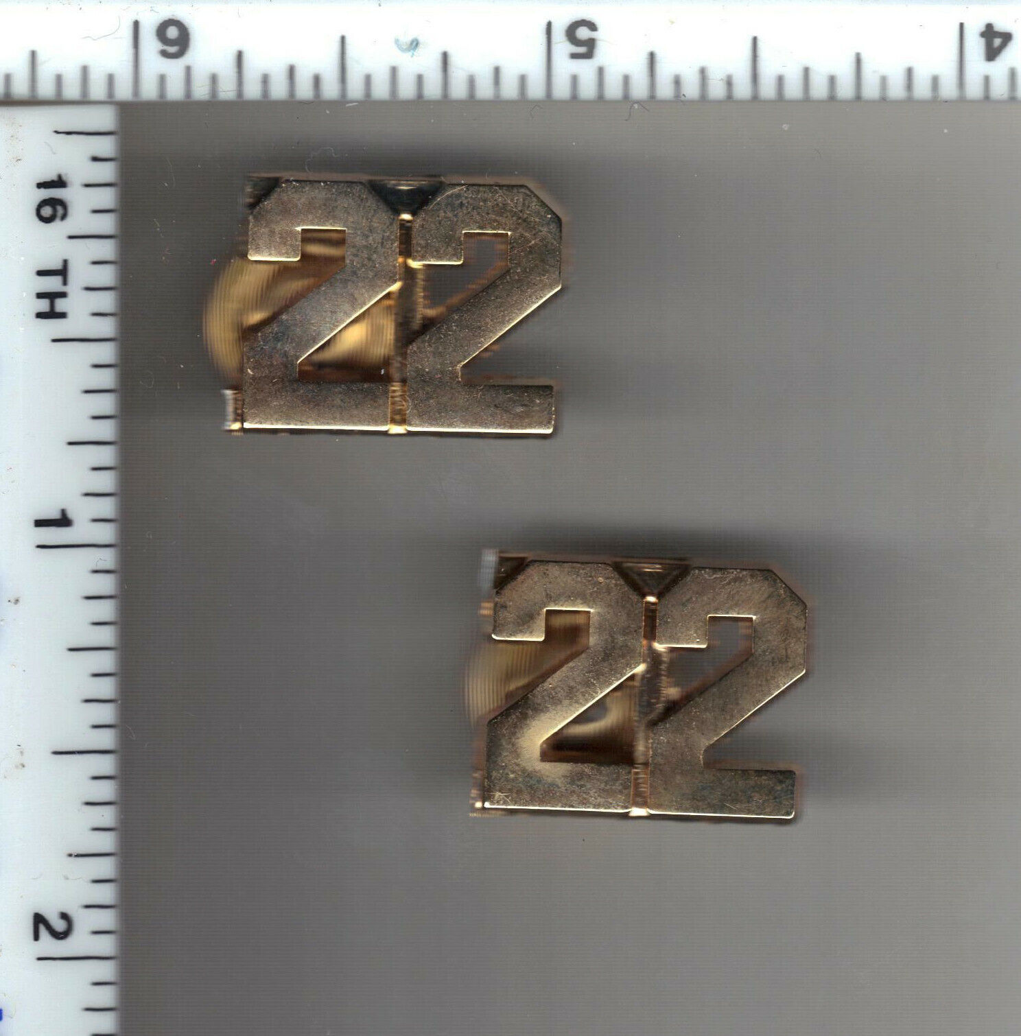 NYC 2-2 Television Show - NYC Fictitious 22nd Precinct Gold Collar Brass Set