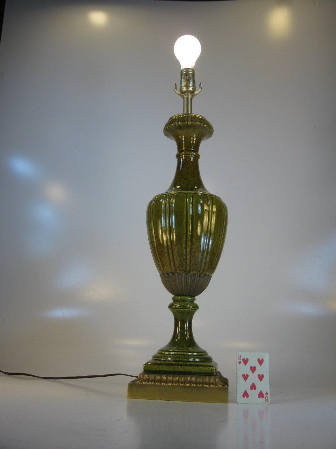 Neoclassical Urn Hollywood Regency Table Lamp  GOLD TONE FINSH