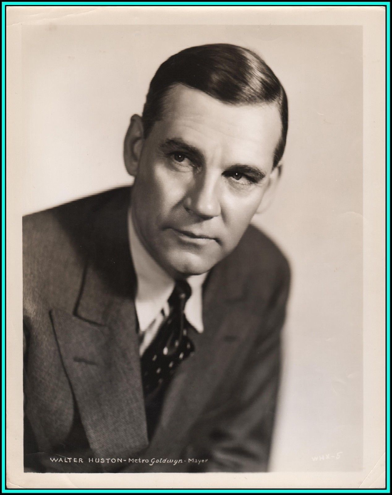 WALTER HUSTON - US Actor - Original Vintage MGM\'s PORTRAIT - 1930\'s