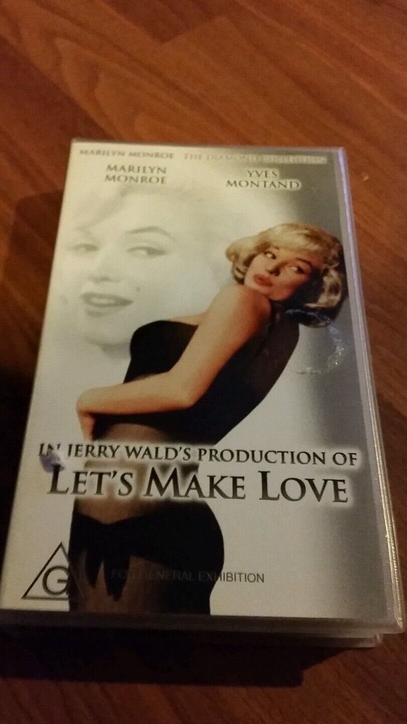 LET\'S MAKE LOVE - MARILYN MONROE -VHS VIDEO 