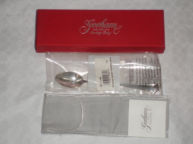 NEW Fairfax GORHAM Sterling Silver Beautiful Baby Spoon .925 Childs w/ BOX BAG 