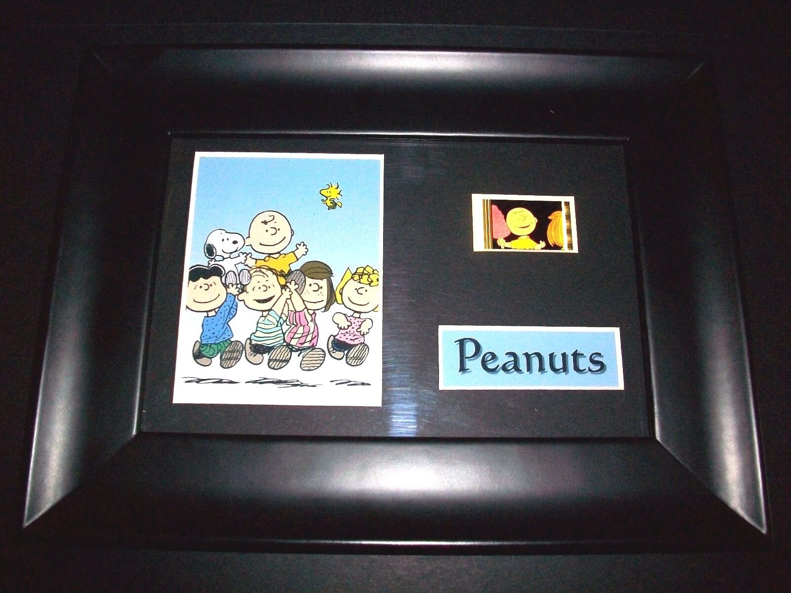 PEANUTS Framed Movie Film Cell Memorabilia - Compliments poster dvd snoopy