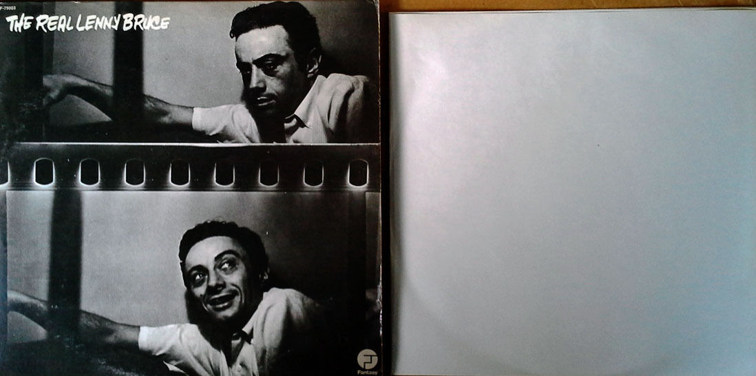 LENNY BRUCE - THE REAL LENNY BRUCE - FANTASY - 2 LP SET WITH LARGE POSTER 