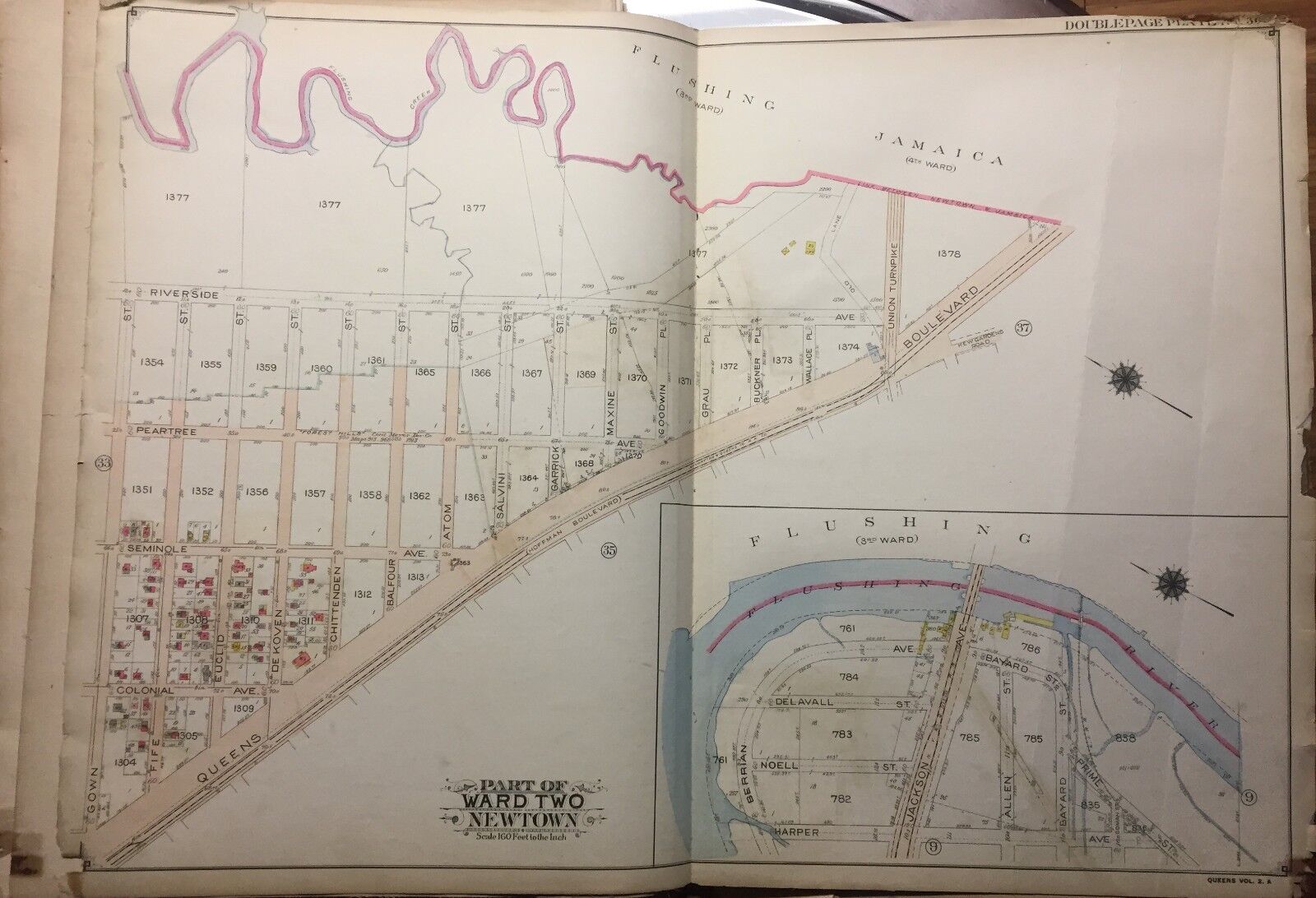 1915 BELCHER HYDE FOREST HILLS KEW GARDENS CORONA QUEENS NY PLAT COPY ATLAS MAP