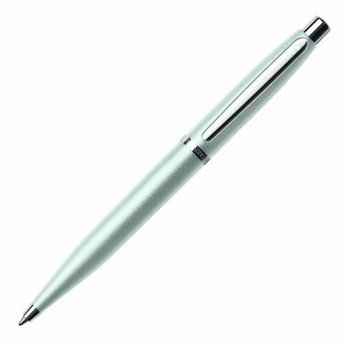 Sheaffer VFM Strobe Silver Ballpoint (9400-2)  White Dot Series Ballpoint Pen 