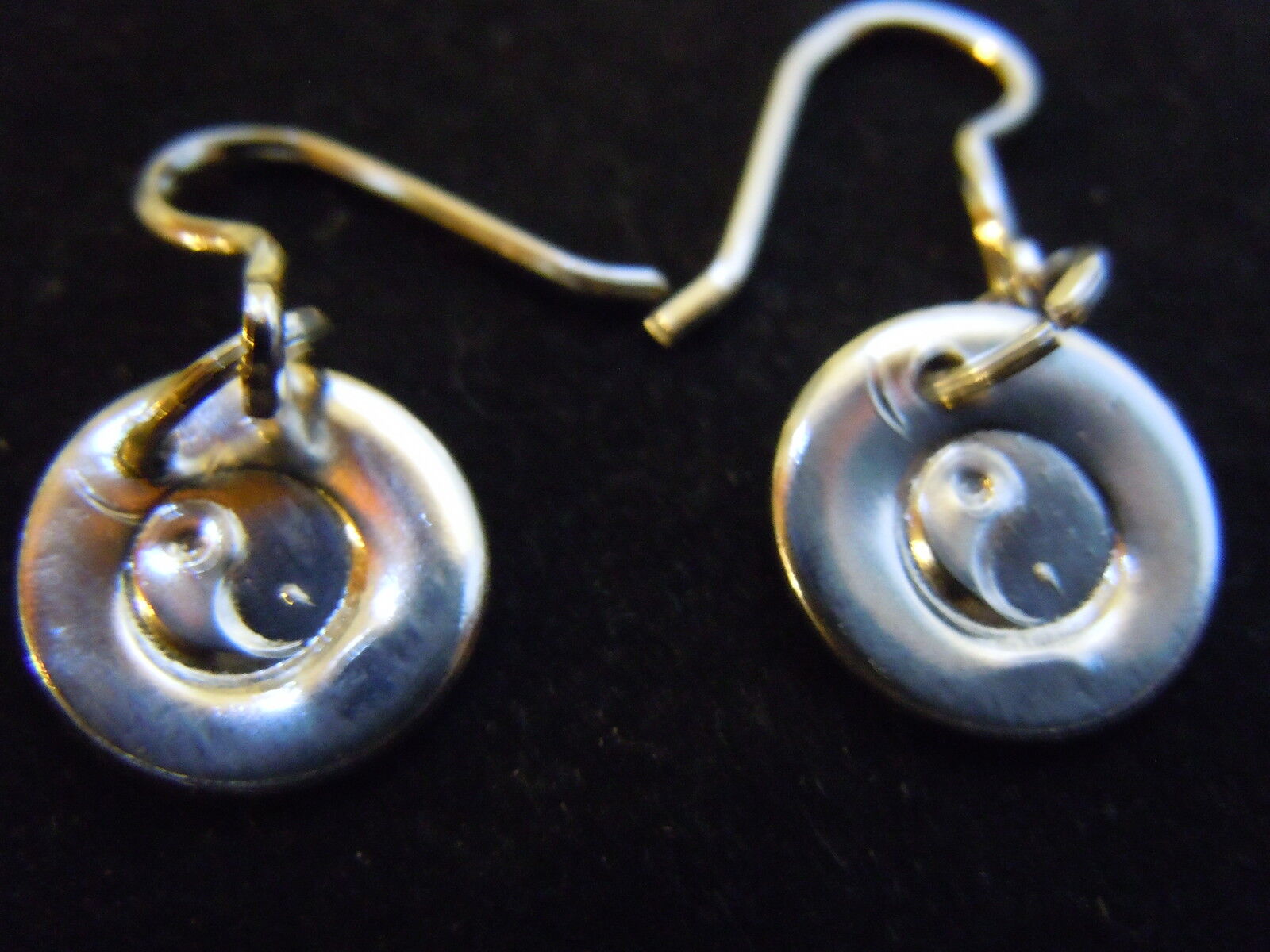 NEW PURE SILVER .999 BULLION EARRINGS HAND MADE ANARCHY P.M. JEWELRY #E230