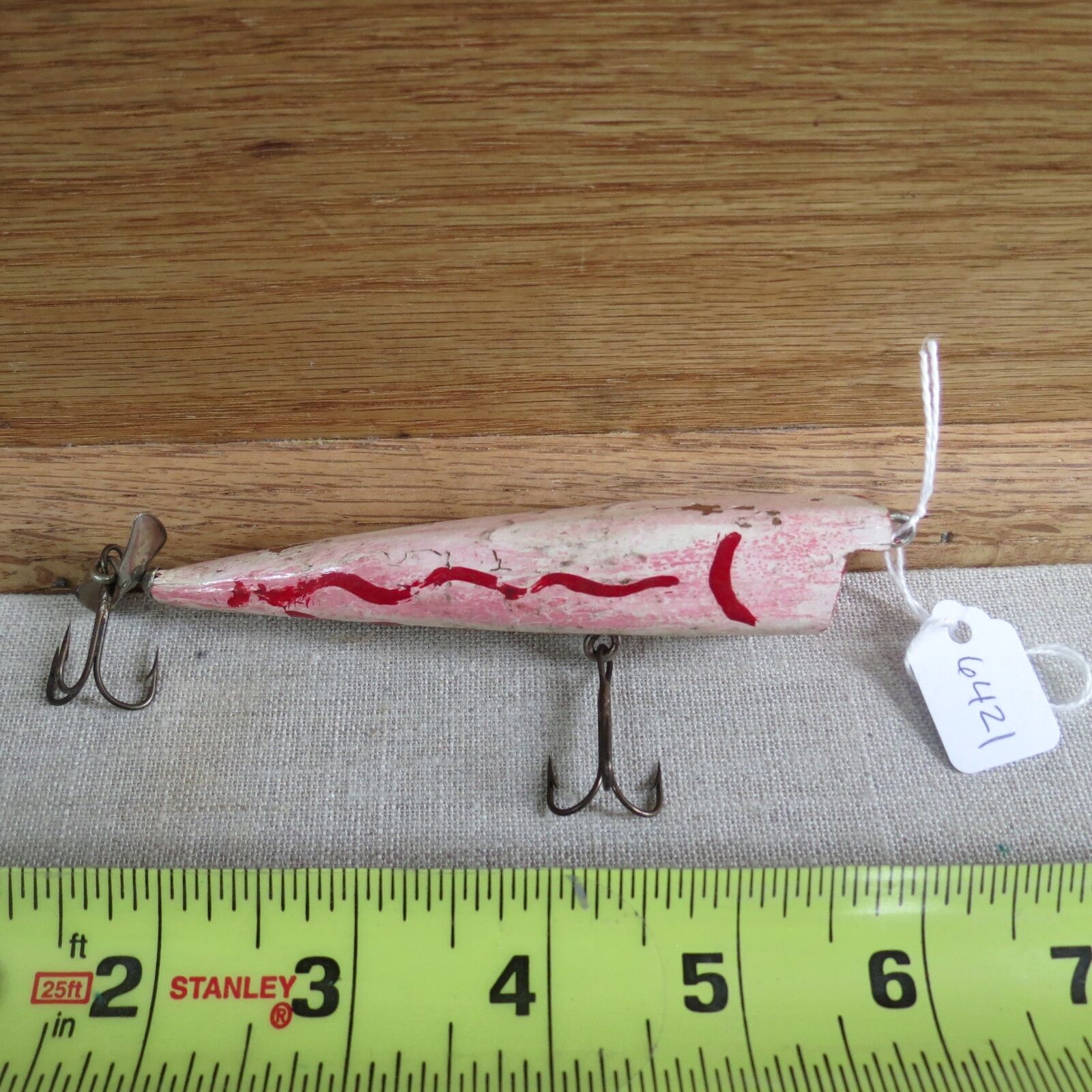 Unknow vintage wooden fishing lure (lot#6421)