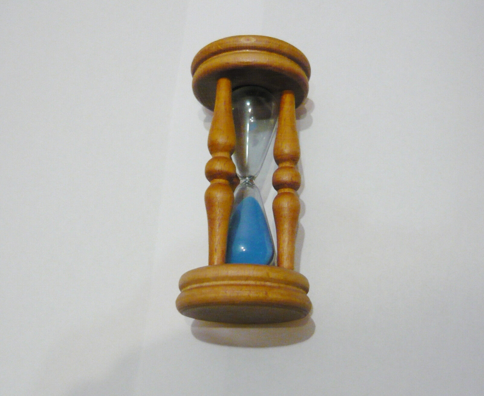 Old vintage wood frame sand clock hourglass timer 