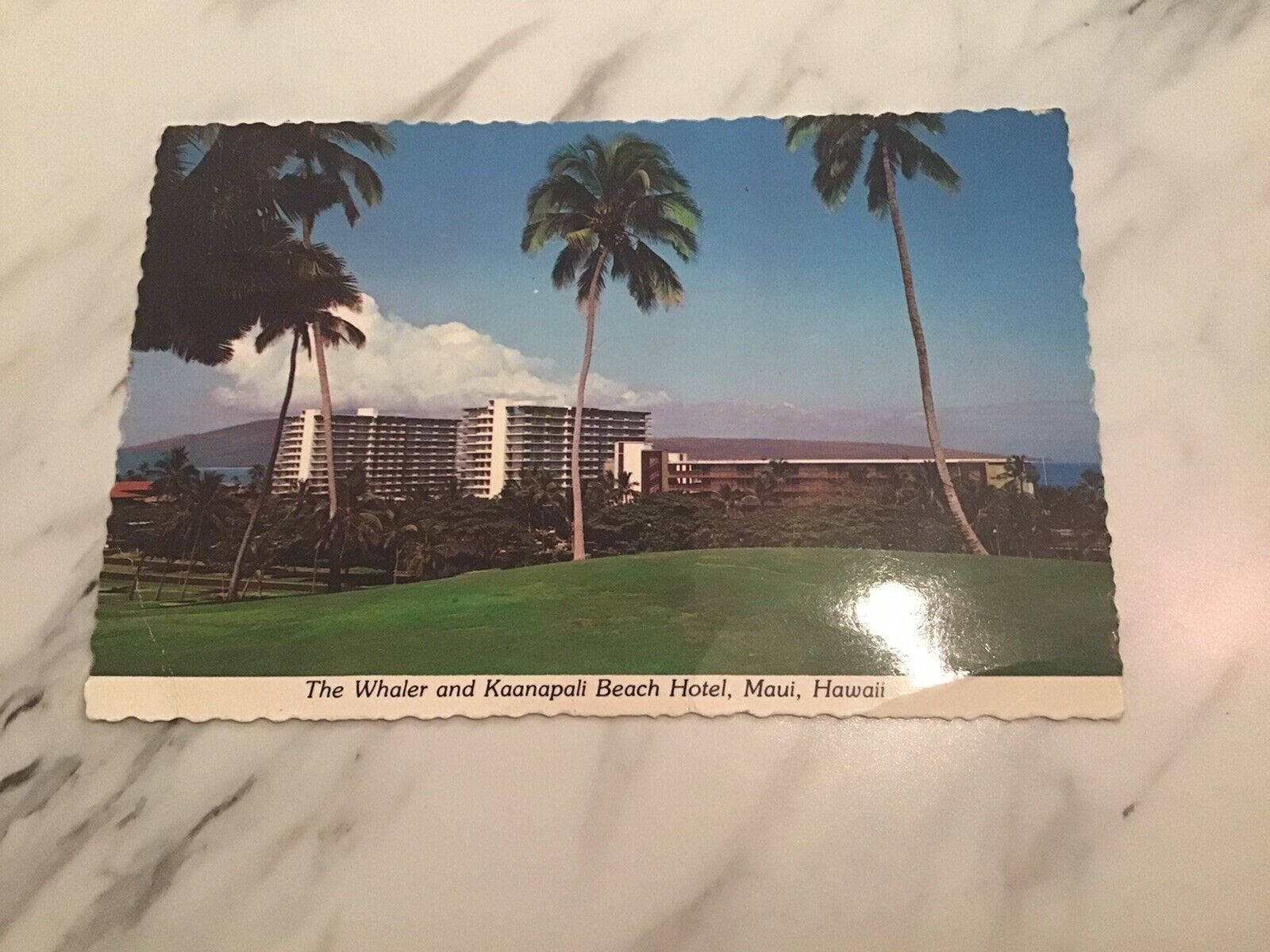 Vintage Unused Postcard Whaler And Kaanapali Beach Hotel Maui