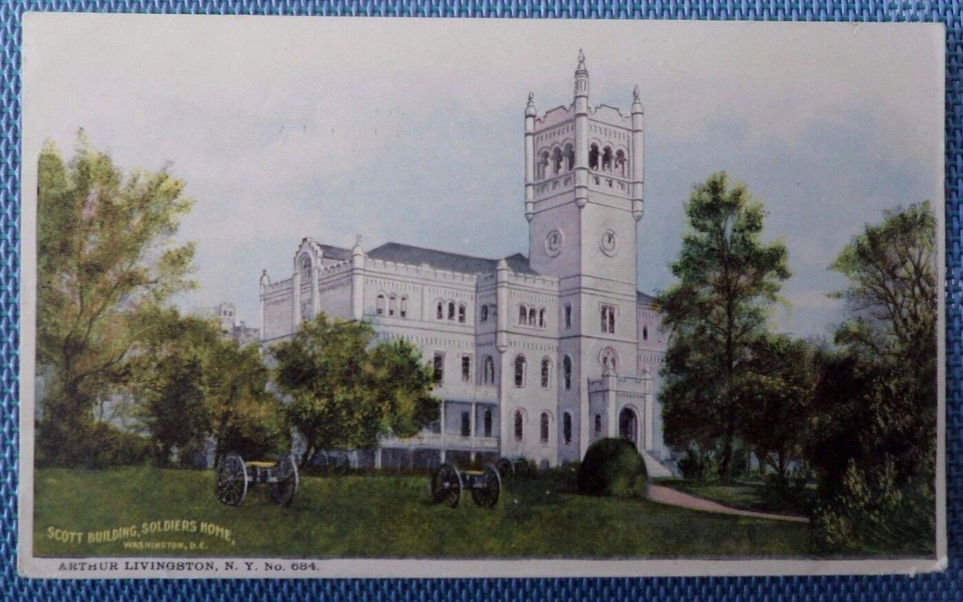 Postcard of Scott Building - Soldiers Home - Washington D. C.