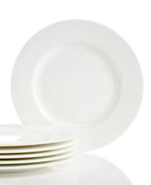 NEW Lenox Set /6 Classic White Dinner Plates  Fine Bone China Made USA Christmas