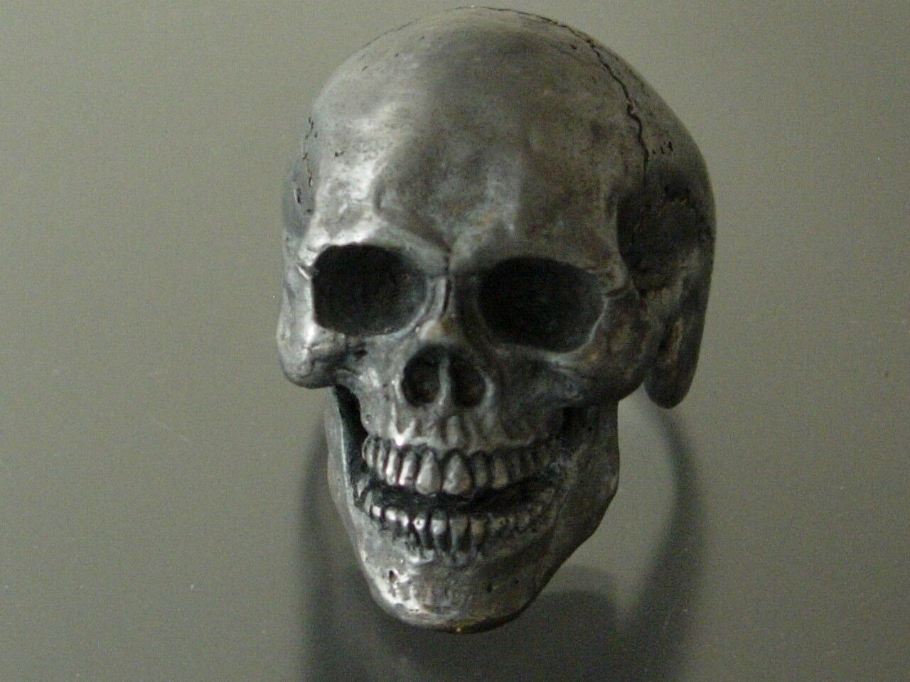 Sterling silver skull ring sterling silver mens ring biker masonic jewelry 925