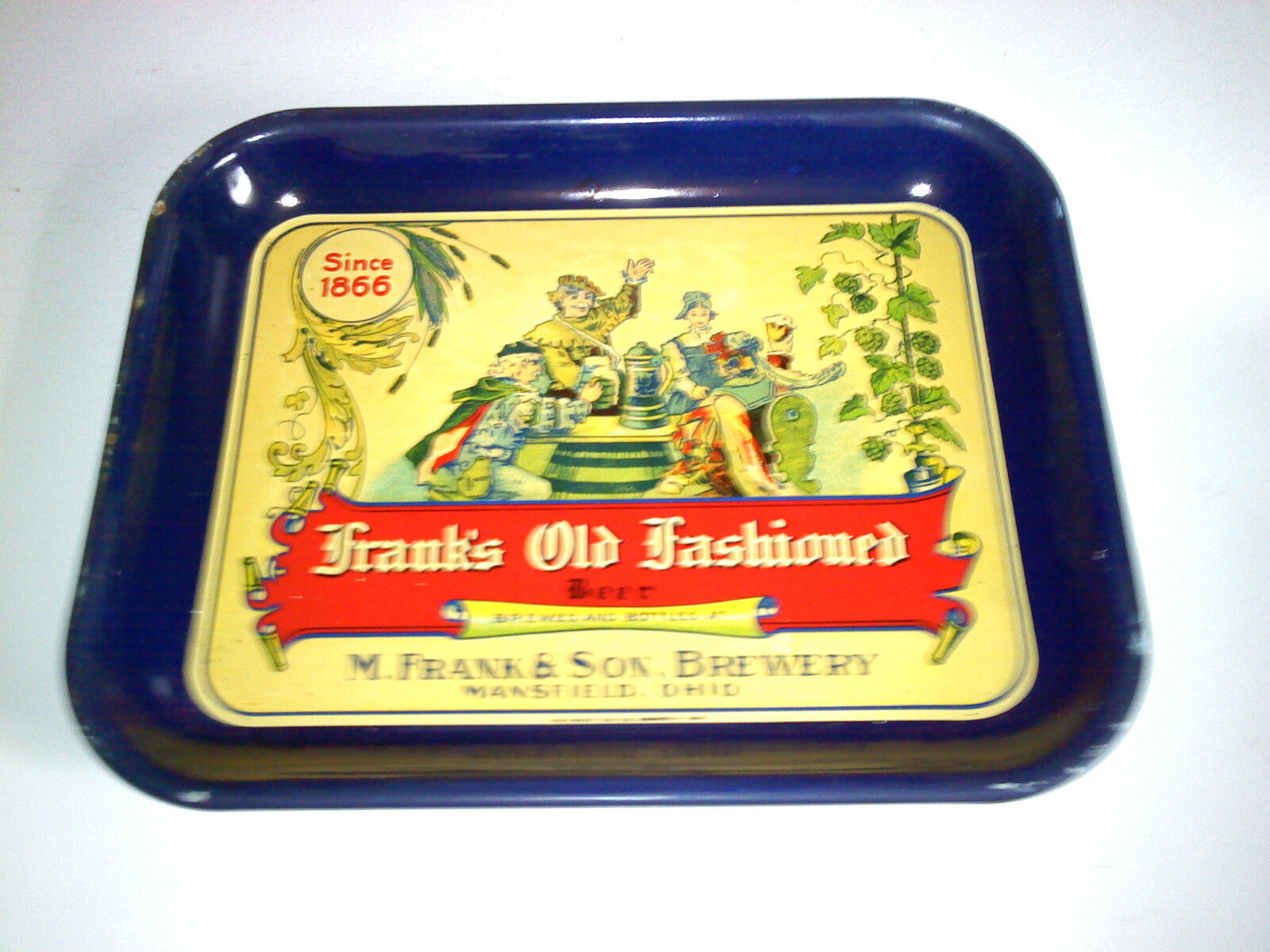vintage M Frank and Sons Brewery tray mansfield ohio