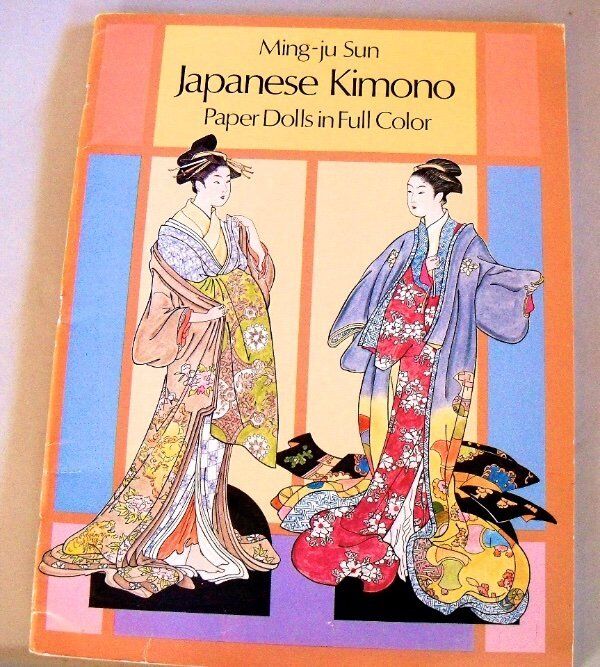 Japanese Kimono Paper Dolls by Ming-ju Sun NEW UNCUT In Full Color