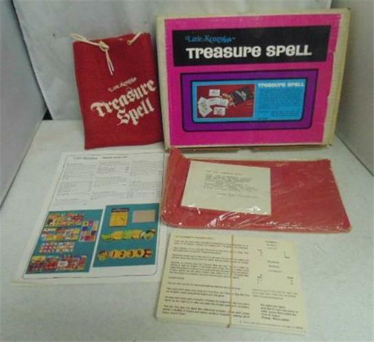 1960s Little Kennys Treasure Spell Childrens Spelling Education Game NOS VINTAGE