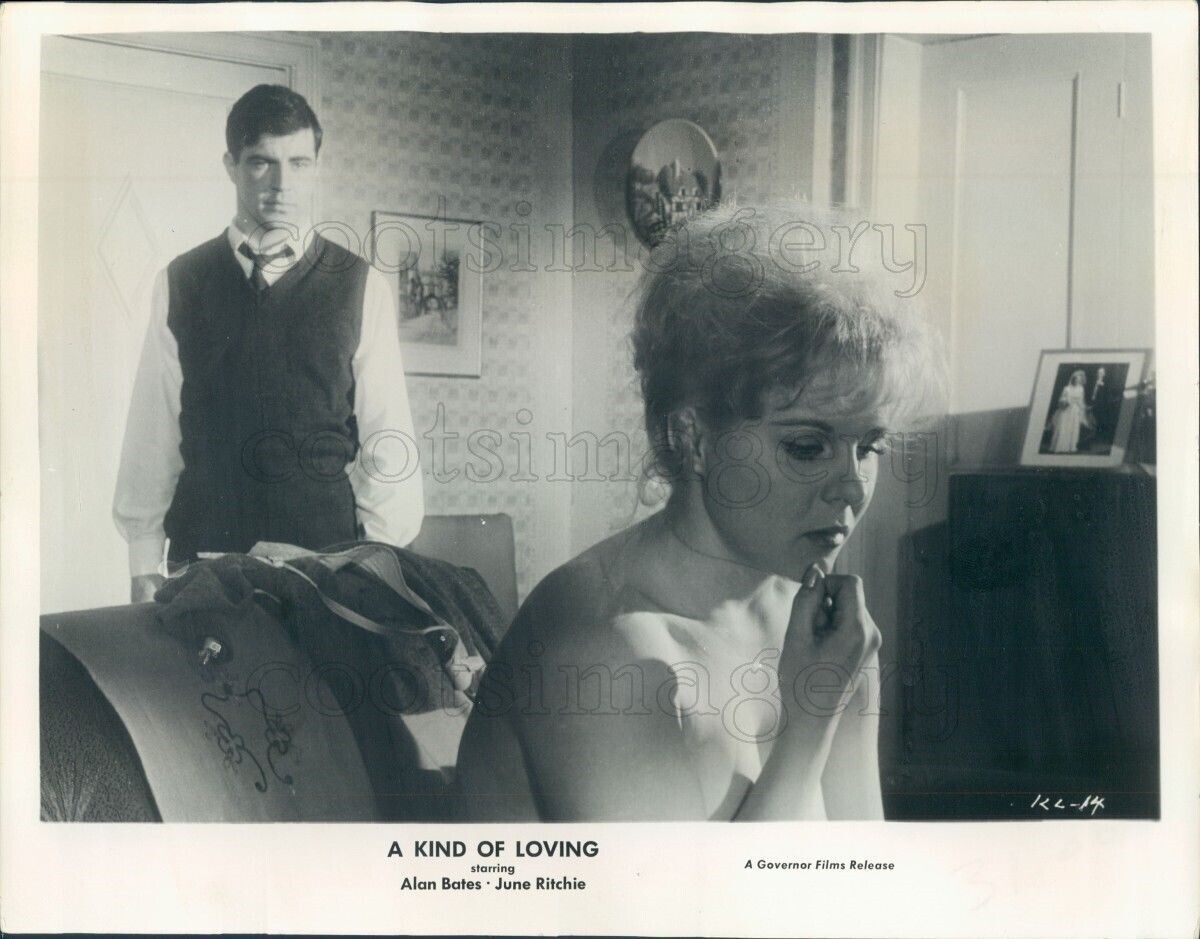 1963 Press Photo Alan Bates June Ritchie A Kind of Loving 1960s Movie