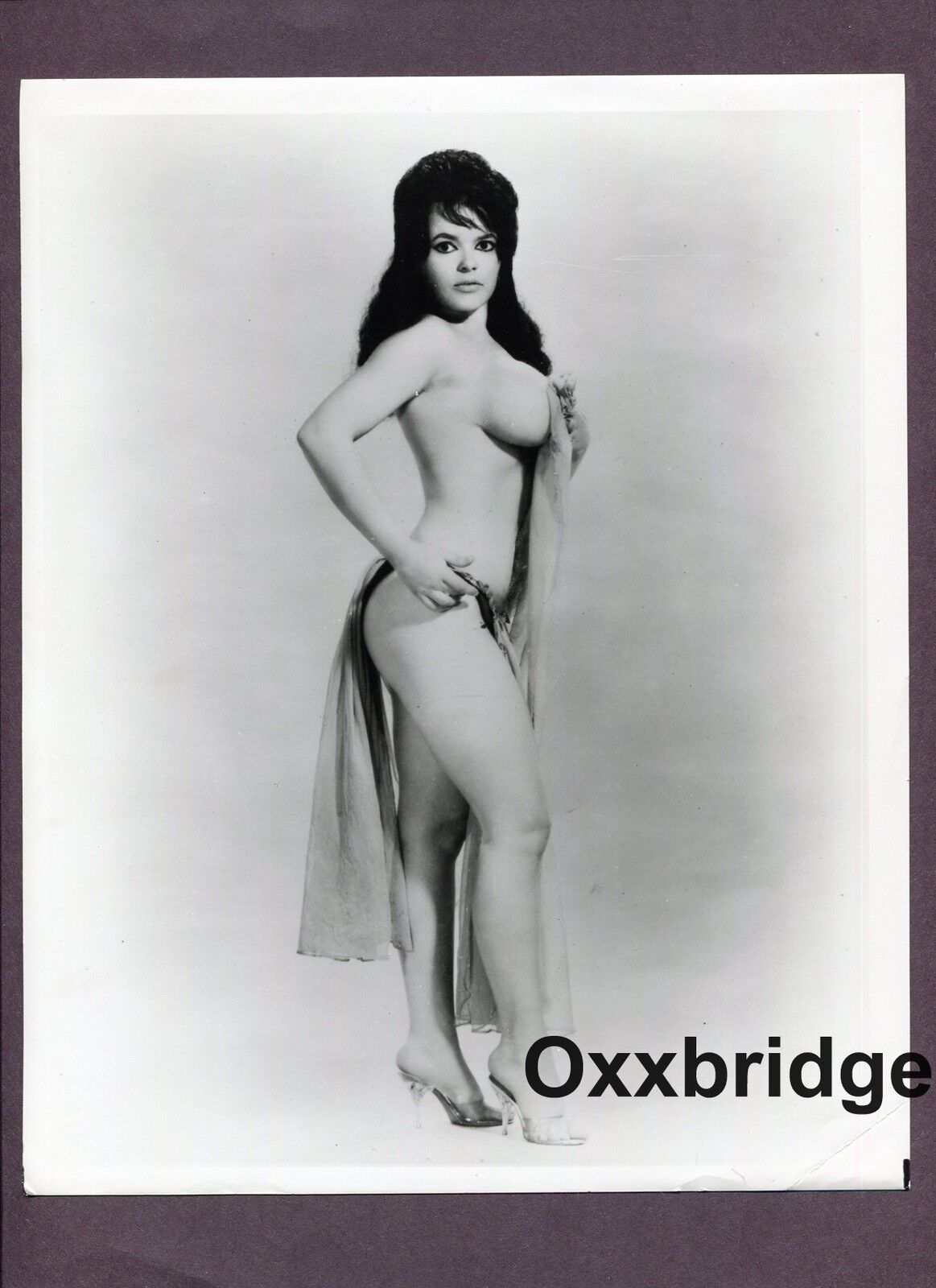 Big Busty Buxom Huge Firm Breasts Girl Gorgeous 1960 Original Nude Pinup Photo