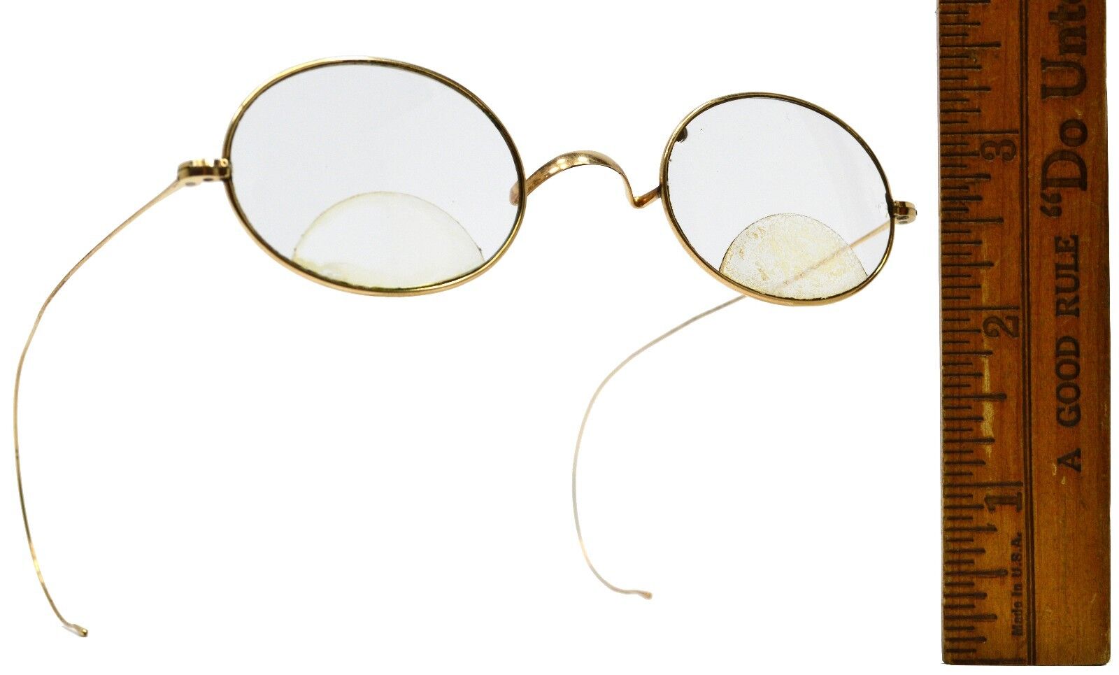 Vintage GOLD FILLED EYEGLASSES Prescription Bifocals CF or CE? WIRE FRAMES Oval