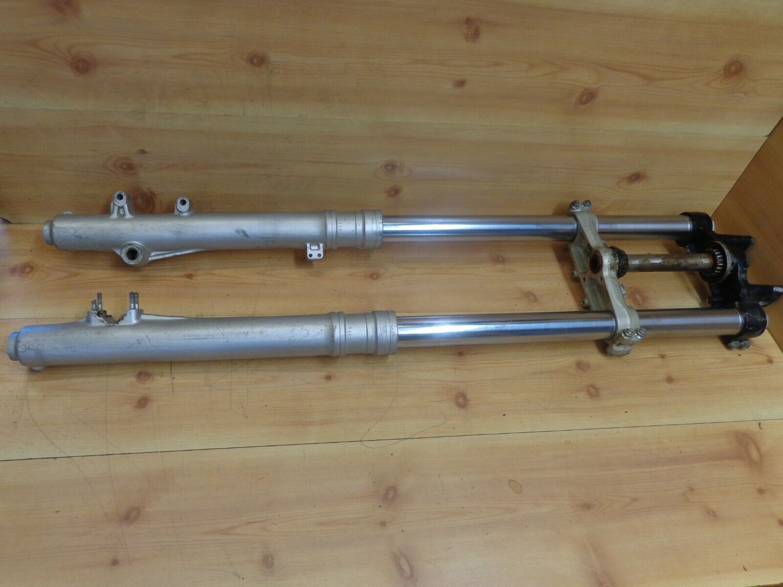 1986 Yamaha YZ125 YZ 125 Front Forks Fork Tubes Triple Clamps