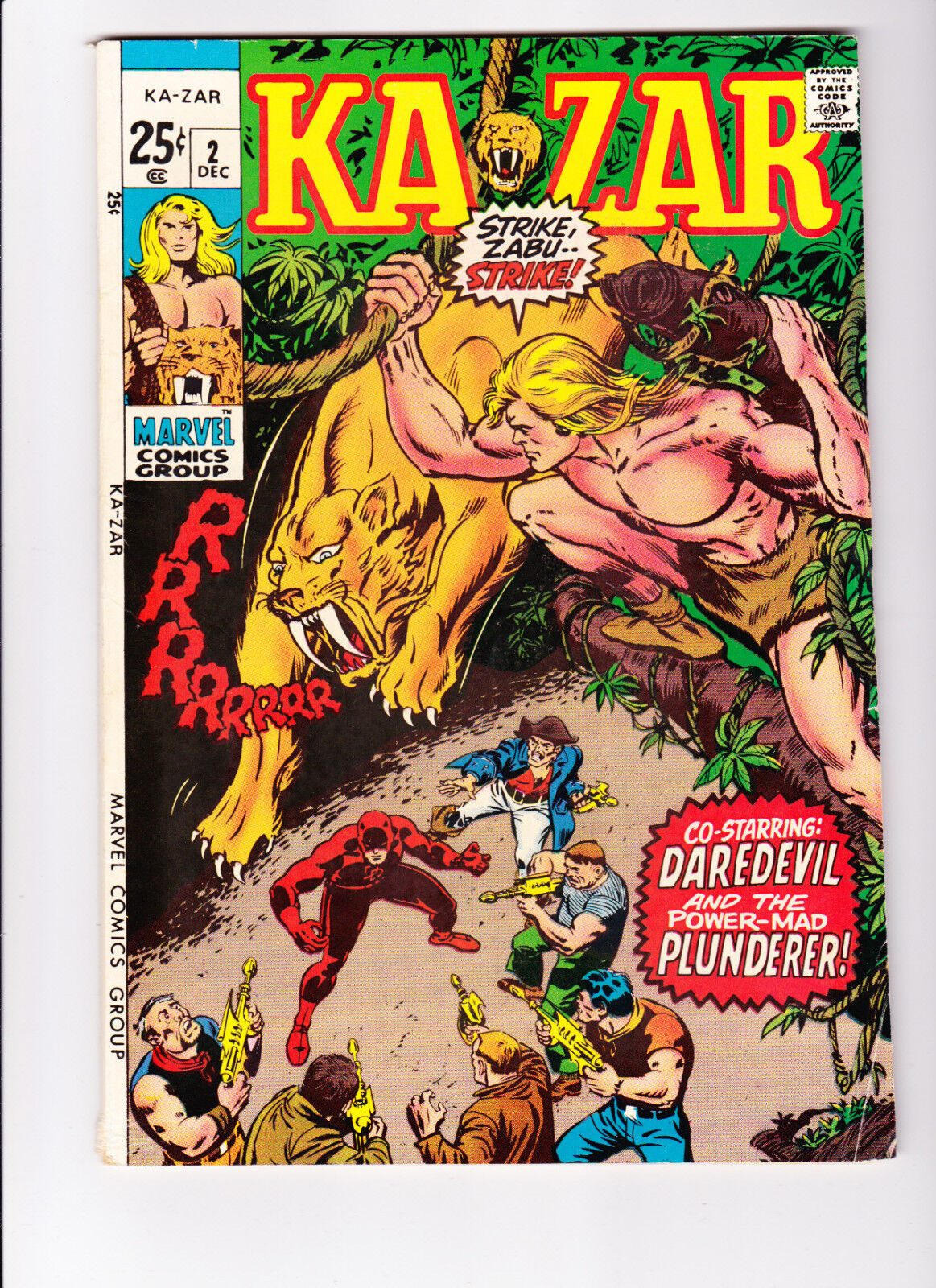 Ka-Zar  2    1965  25 Cent Giant issue  Daredevil Cover