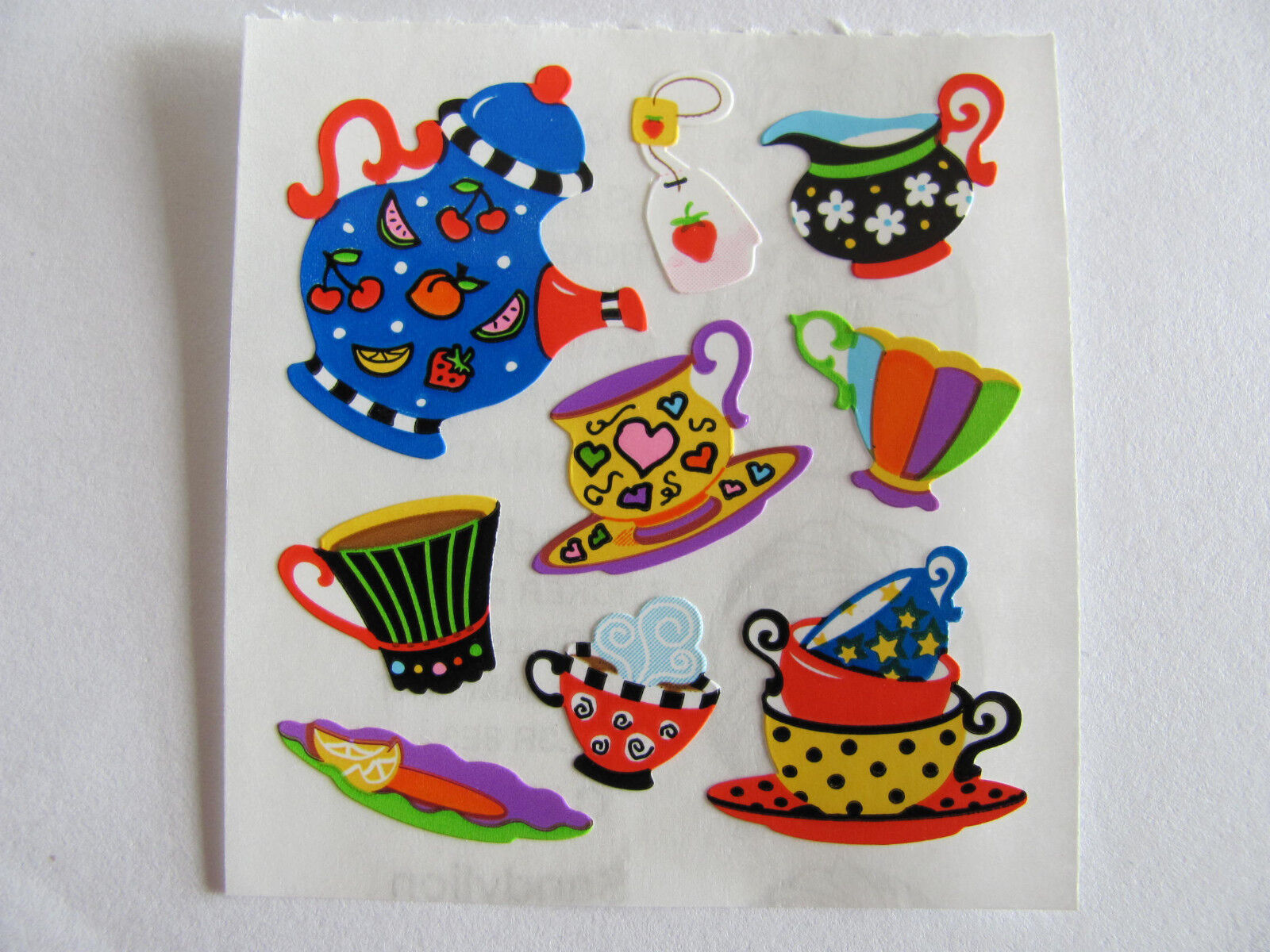 Vintage Sandylion Tea Time School Fun Party Camping Stickers Glitter -You Choose