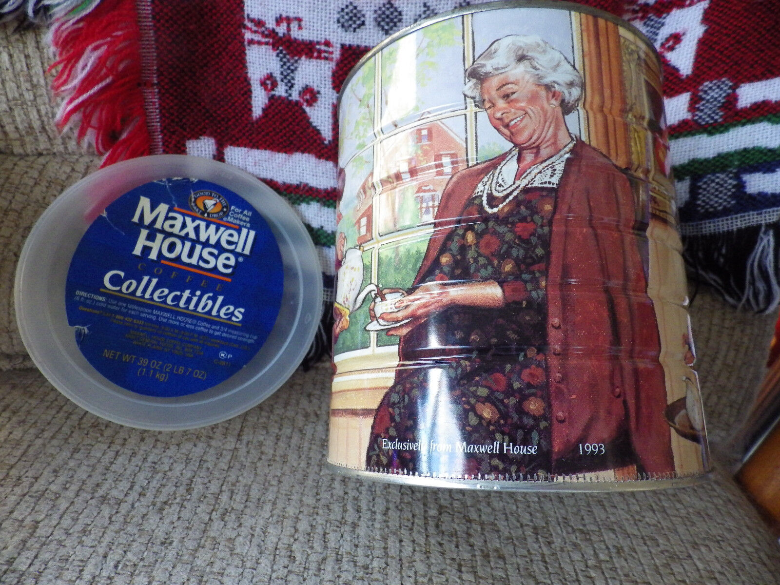 VINTAGE  1993 MAXWELL  HOUSE COFFEE  CAN  COLLECTIBLE