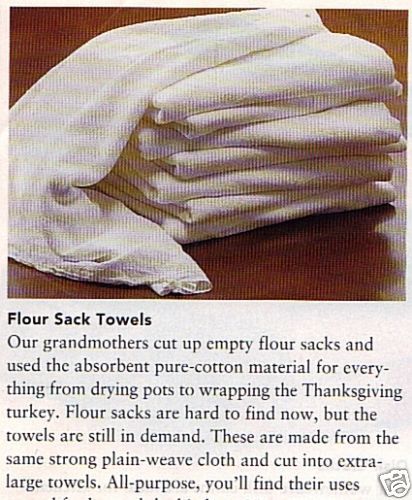 6 NEW Williams Sonoma Kitchen Towel Flour Sack Oversize