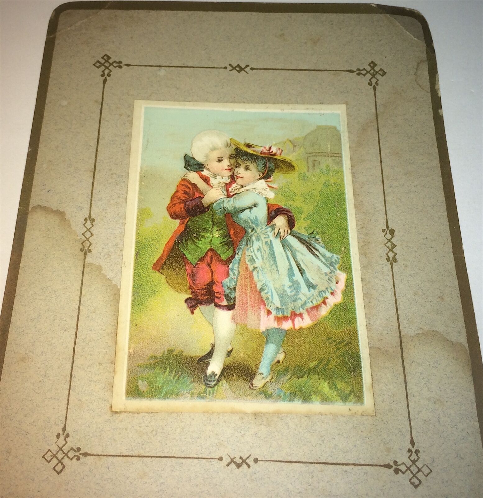 Rare Large Antique Victorian American Clothing Advertising Hyde Park Trade Card