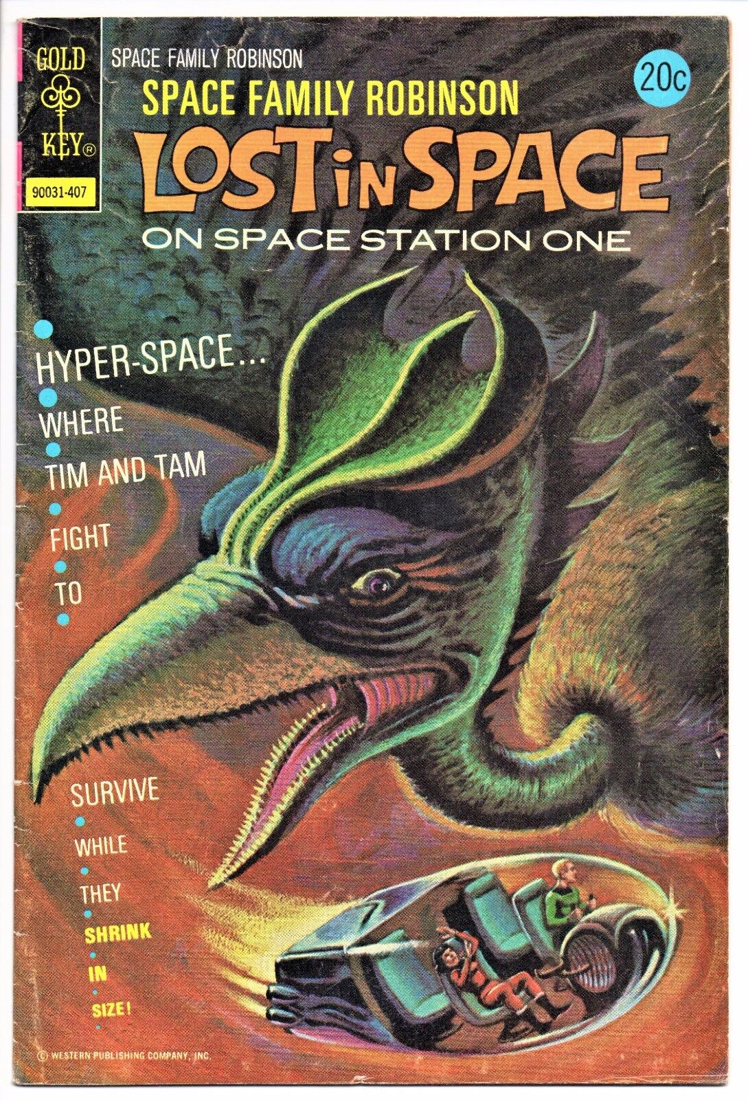 GOLD KEY COMIC Space Family Robinson LOST in Space ( JULY 1974 )      #40  Fine 