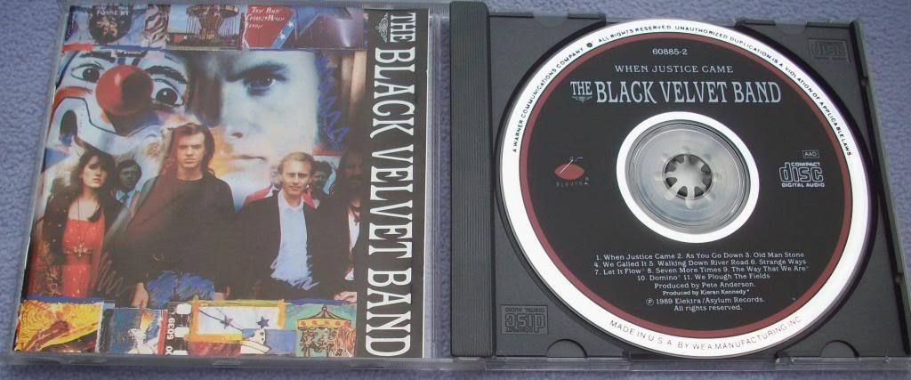 BLACK VELVET BAND When Justice Came 1989 USA FIRST NO IFPI FOLK ROCK
