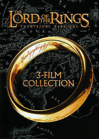 The Lord of the Rings 3 pk Fellowship of Ring, Two Towers, Return of King