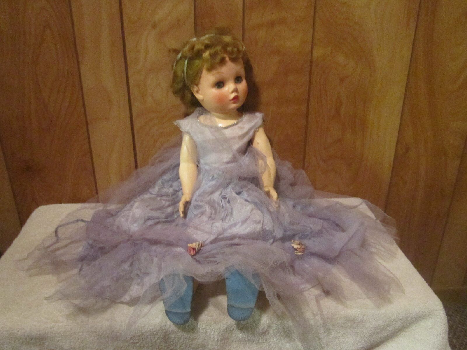 Vintage Cinderella Doll - In Original Dress And Shoes Made By Sayco
