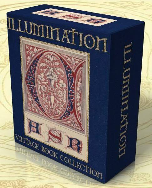 ILLUMINATION OF BOOKS & MANUSCRIPTS 61 vintage books on DVD Illuminated Books