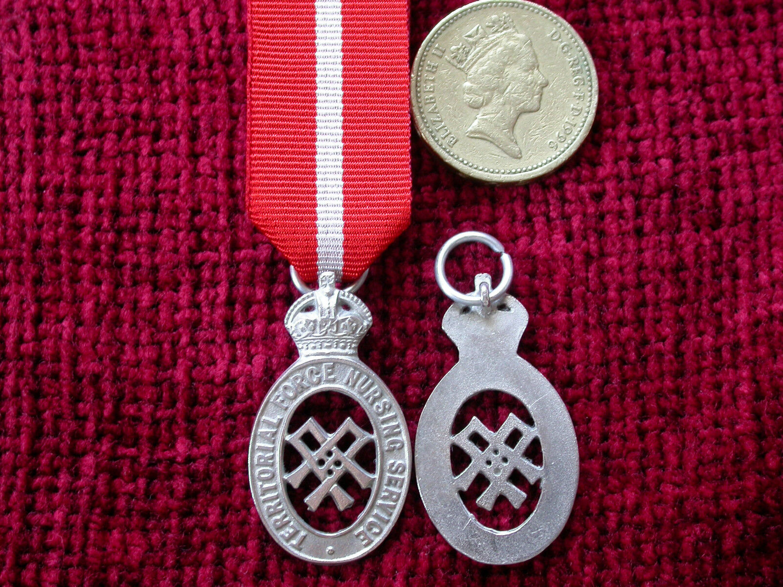 WW1  Replica Copy Territorial Force Nursing Service Cape Badge