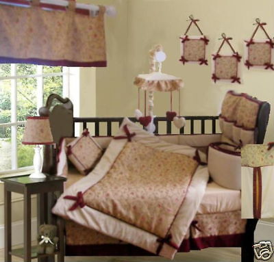 Unique Boutique Jacquard 9pc Crib Baby Bedding Set