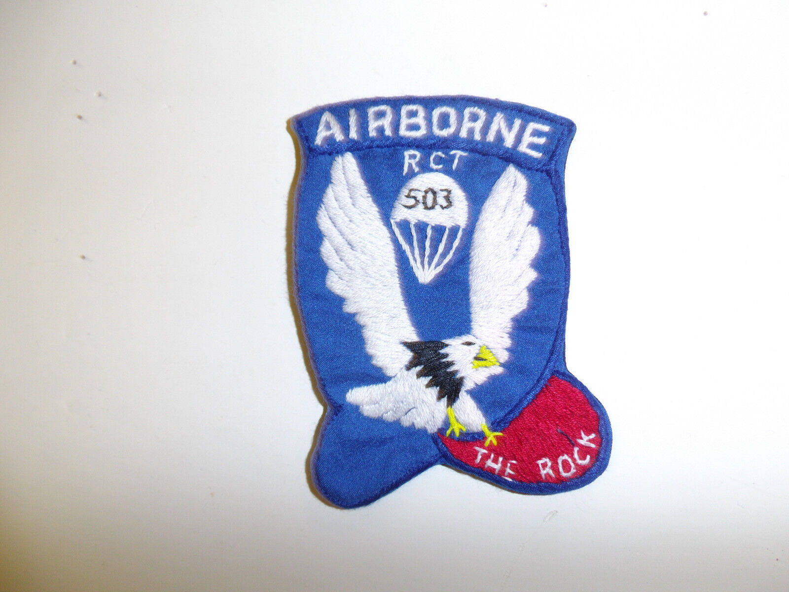 b5597 WW 2 US Army Airborne 503rd Parachute Infantry RCT Combat The Rock R3B